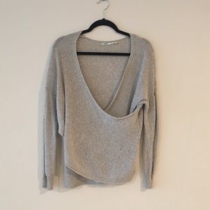 Wrap front sweater- urban outfitters